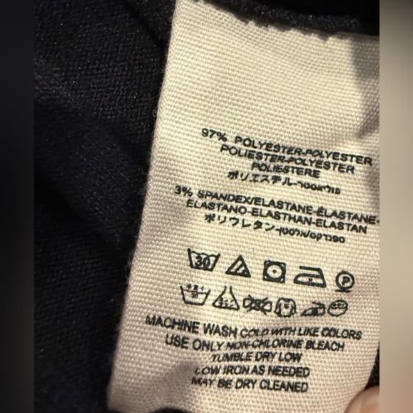 Free People Black Ribbed Button Front Top XS Scoop Neck 3/4 Sleeve - Picture 10 of 10